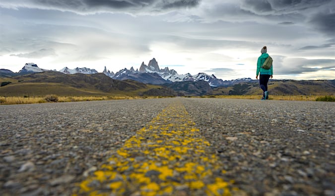 The Ruta 40 just outside of El Chaltén