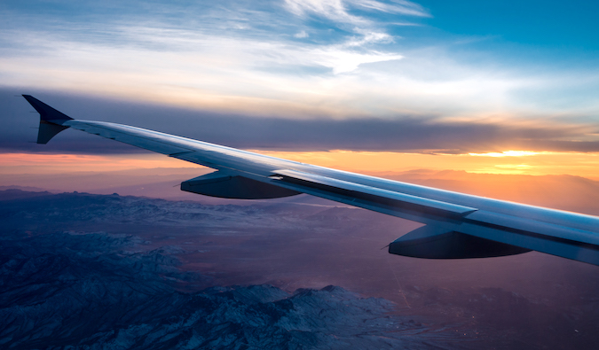 amazing view from a plane