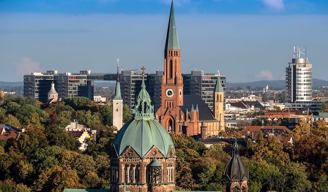 The skyline of Munich