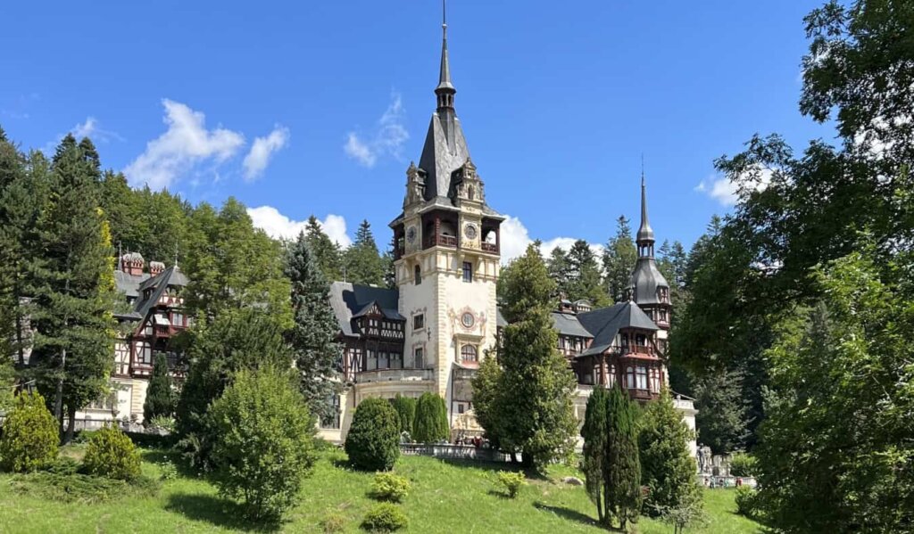 The fairytale-esque Peles Castle in Romania