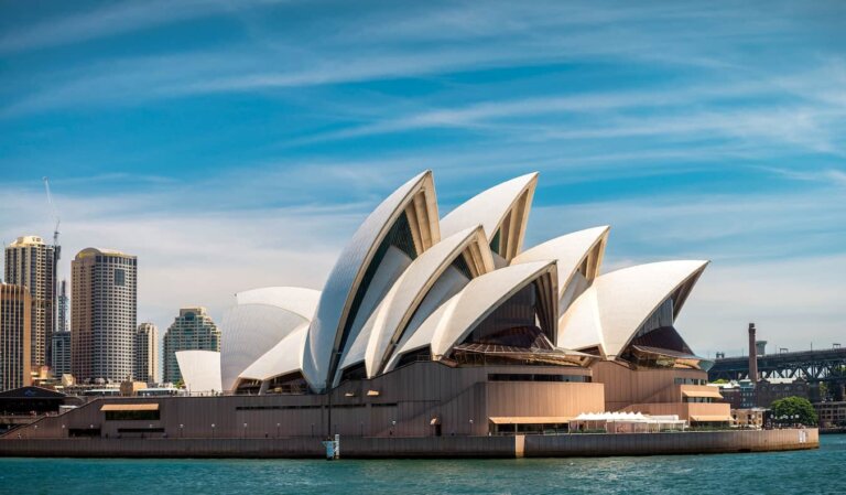 The famous Opera House in Sydney, Australia on a sunny day in the city