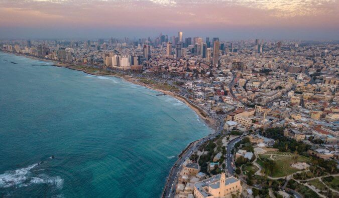 The lively city of Tel Aviv in israel