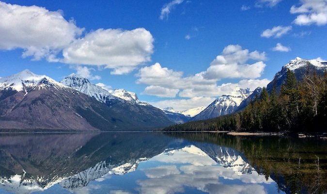 A lake at Glacier National Park in Montana